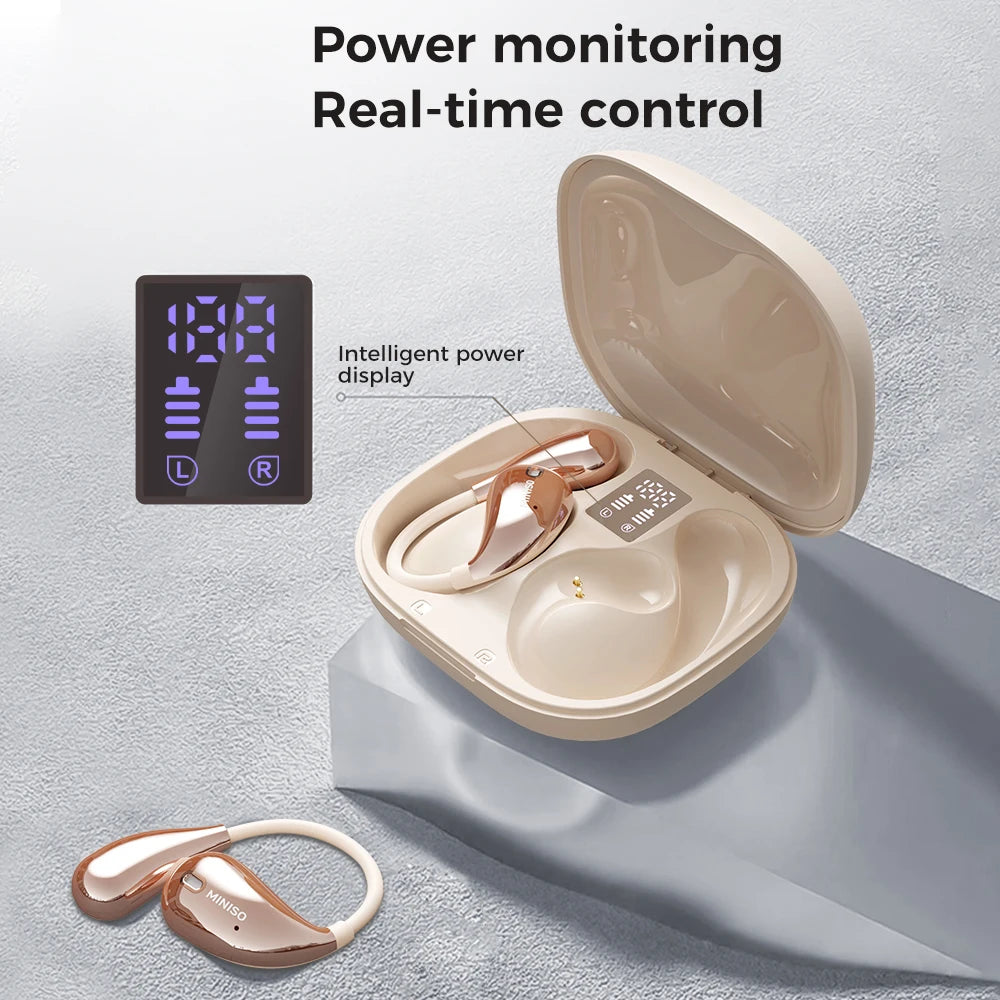 MINISO X33 Open Ear Bluetooth Headphones With AI Translation