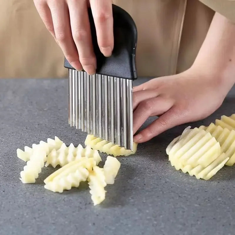 Stainless Steel Crinkle Cutter For Fries And Chips
