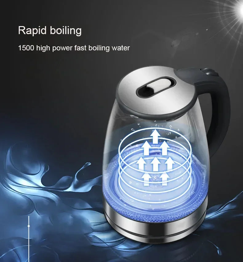Diamri Electric Glass Kettle Borosilicate Tea Pot With Heating Base