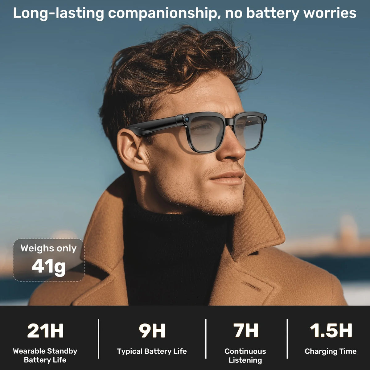 Smart Camera Glasses With HD Recording Bluetooth Translation And Calls