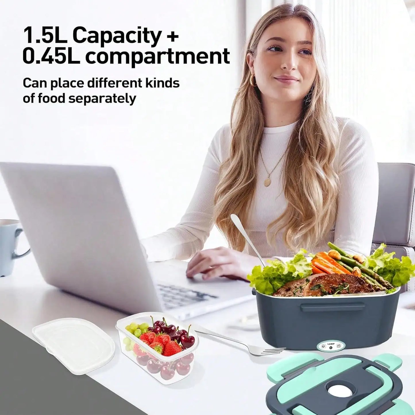 Electric Lunch Box Warmer 60W Portable Car And Home Leakproof