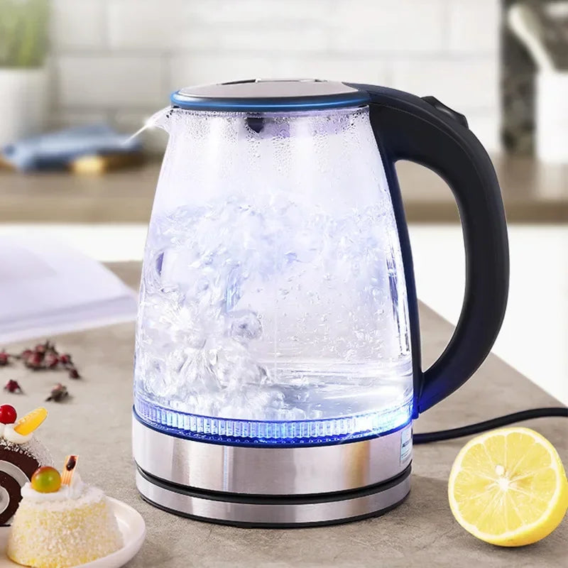 Diamri Electric Glass Kettle Borosilicate Tea Pot With Heating Base