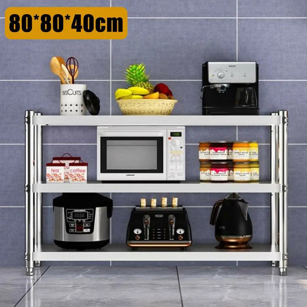 Heavy Duty Stainless Steel Storage Shelving for Pantries and Kitchens
