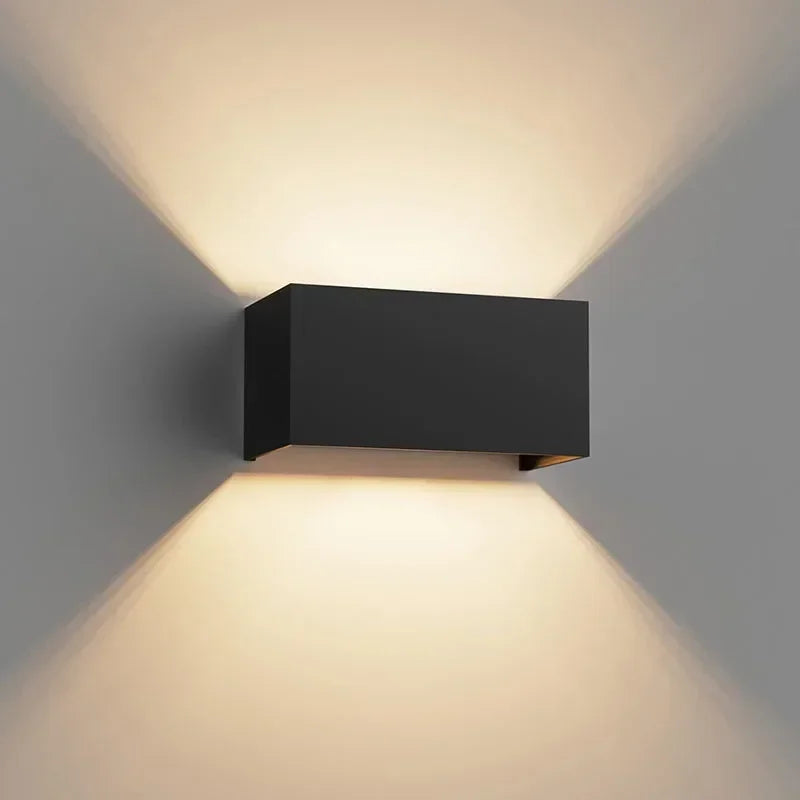 Pumous Aluminum LED Outdoor Wall Light IP65 Waterproof 12W