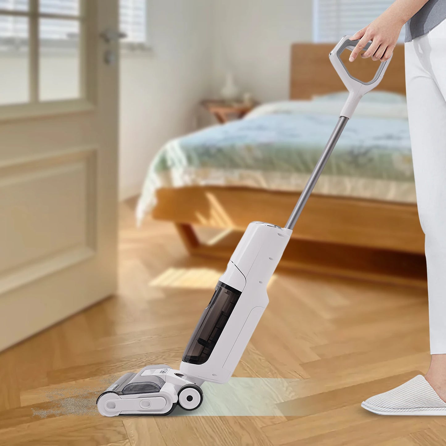 Bymaocar 250W Wet Dry Cordless Vacuum Cleaner For Hardwood Floors