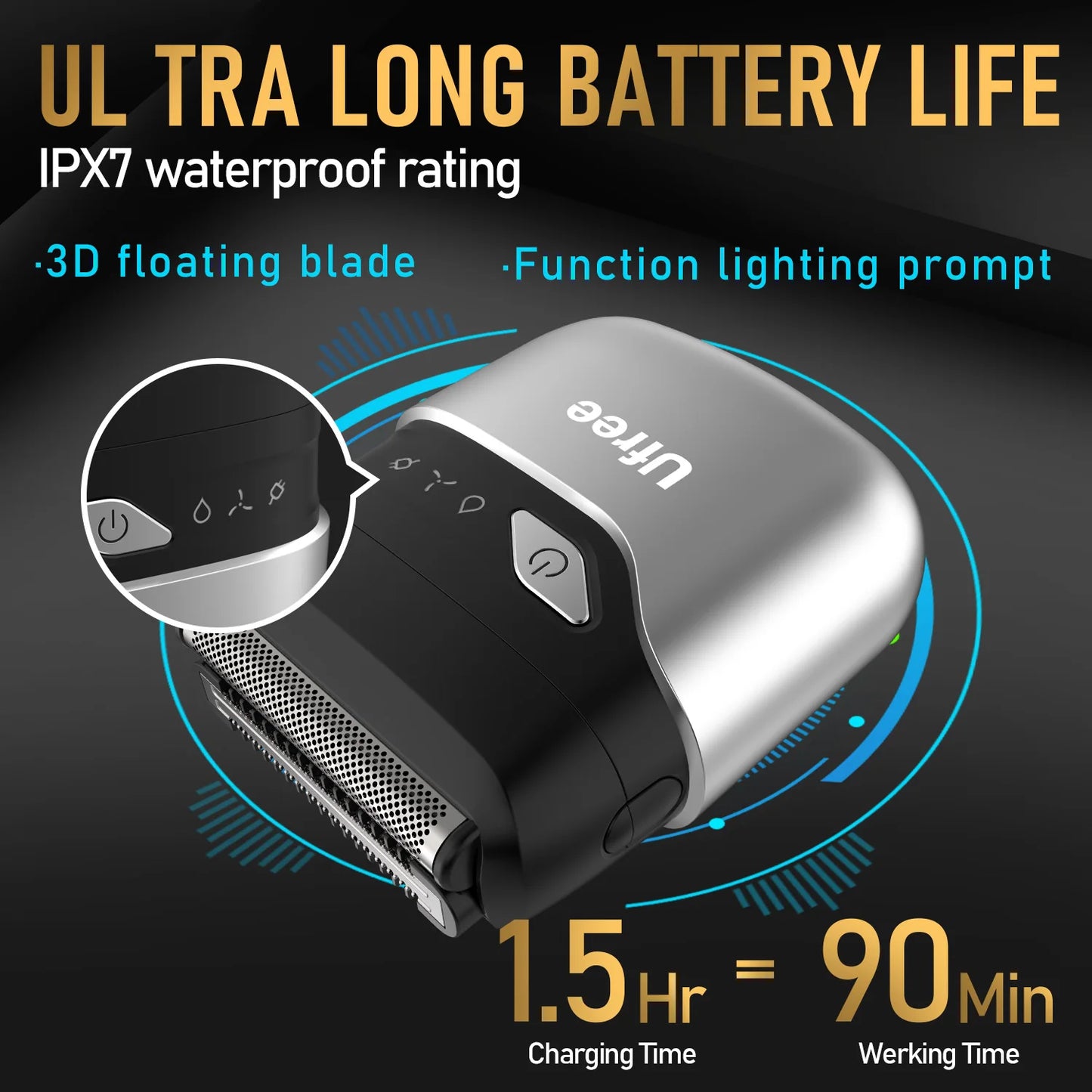 Waterproof Electric Beard Trimmer And Foil Shaver Kit For Men