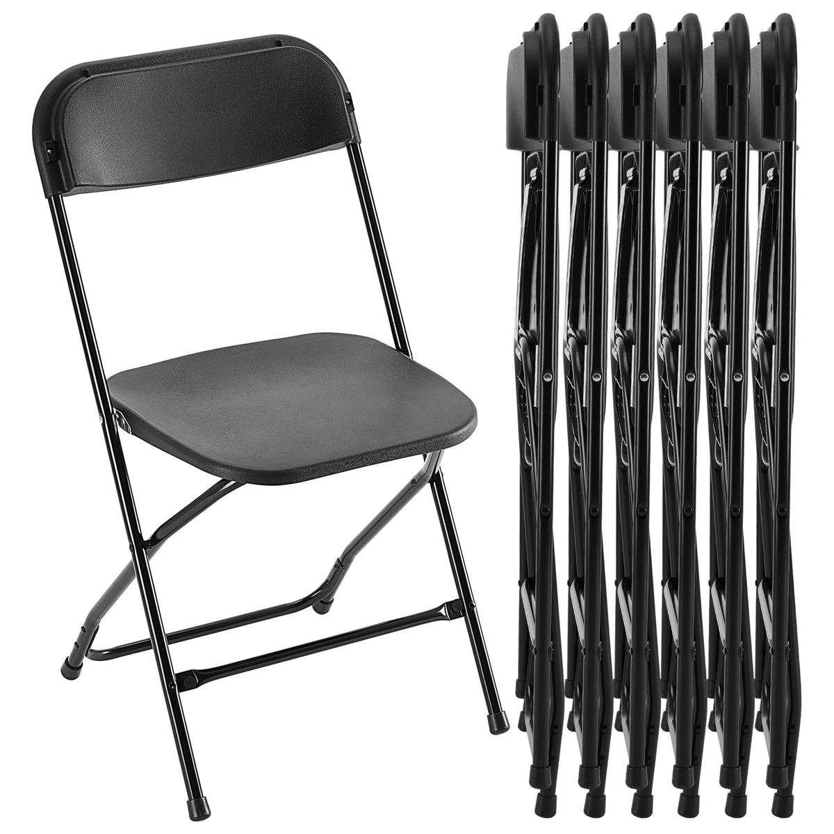 JHK Portable Folding Chair Faux Leather Indoor Outdoor Seating