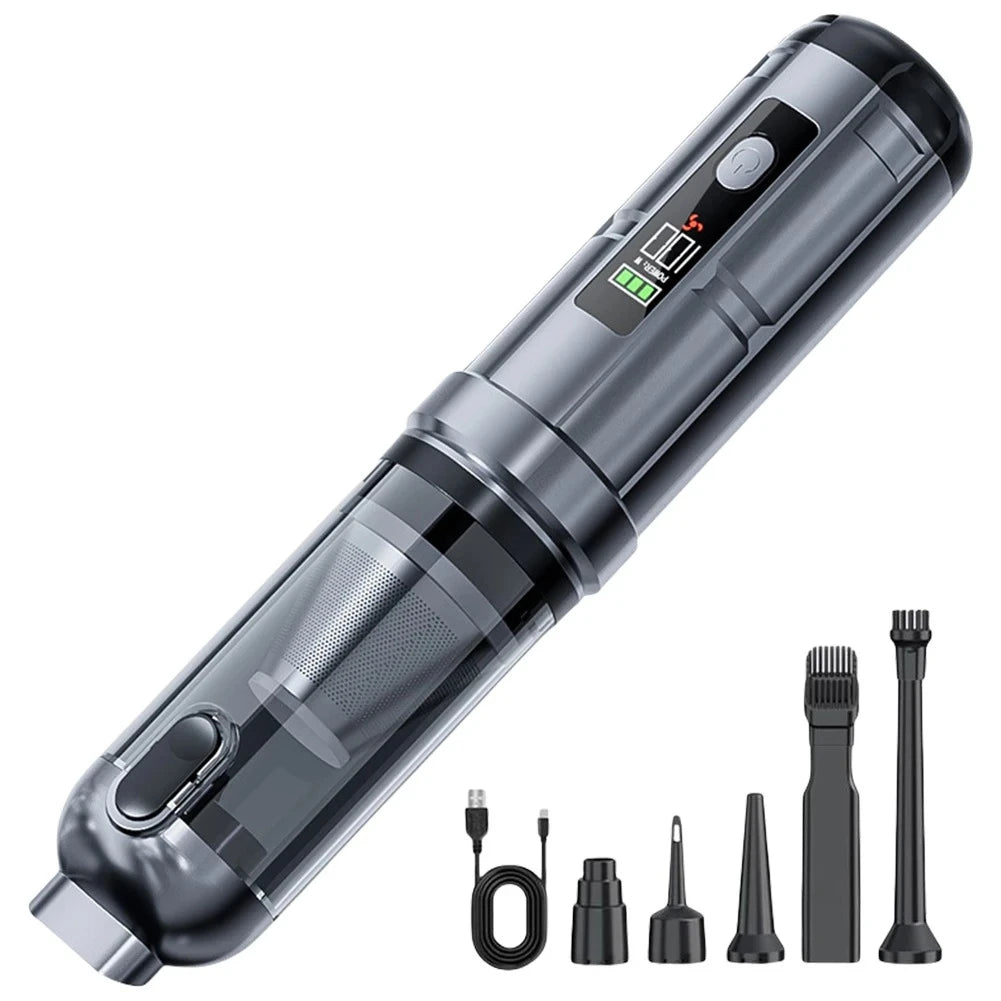 17000PA Car Vacuum Cleaner with Brushless Motor Handheld Vacuum Portable Cordless Compressed Air Duster for Car Home Office Pet