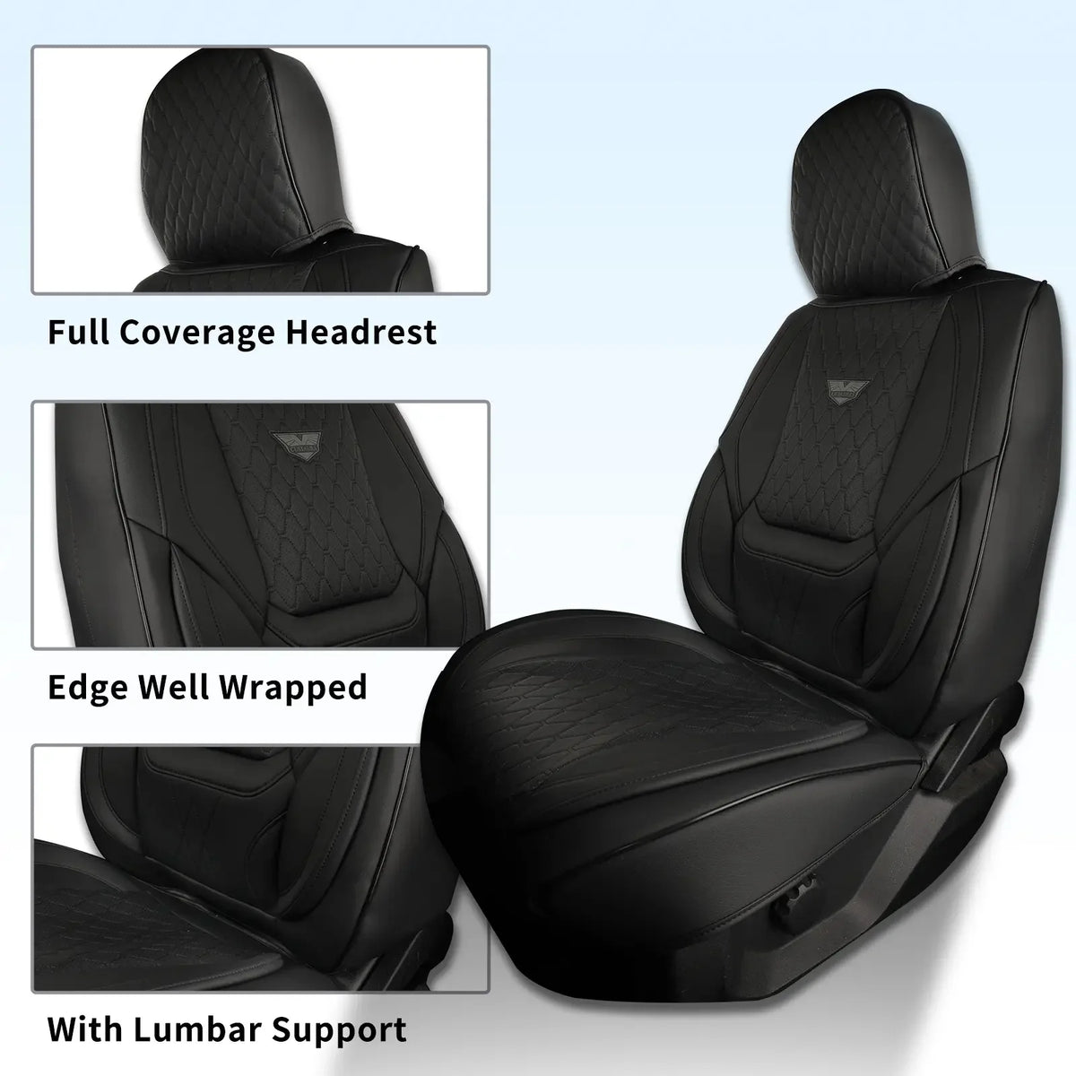 Universal Waterproof Leather Car Seat Covers Full Set For Sedans And SUVs