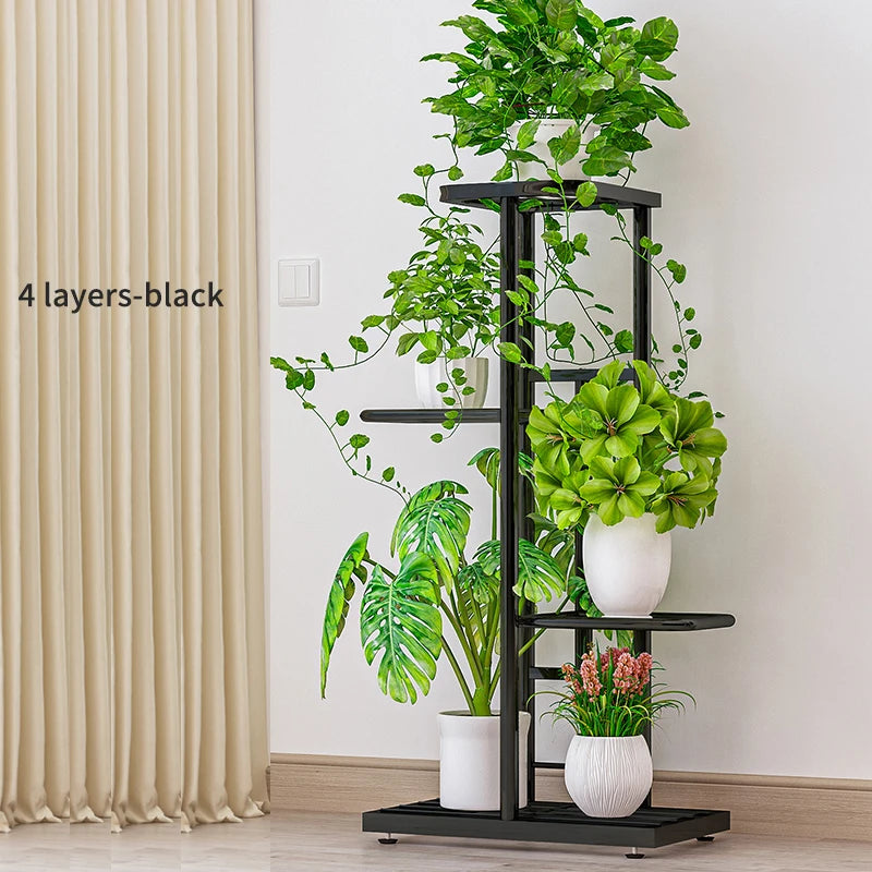 MTShining Iron 8 Tier Flower Stand Plant Holder Shelf Organizer