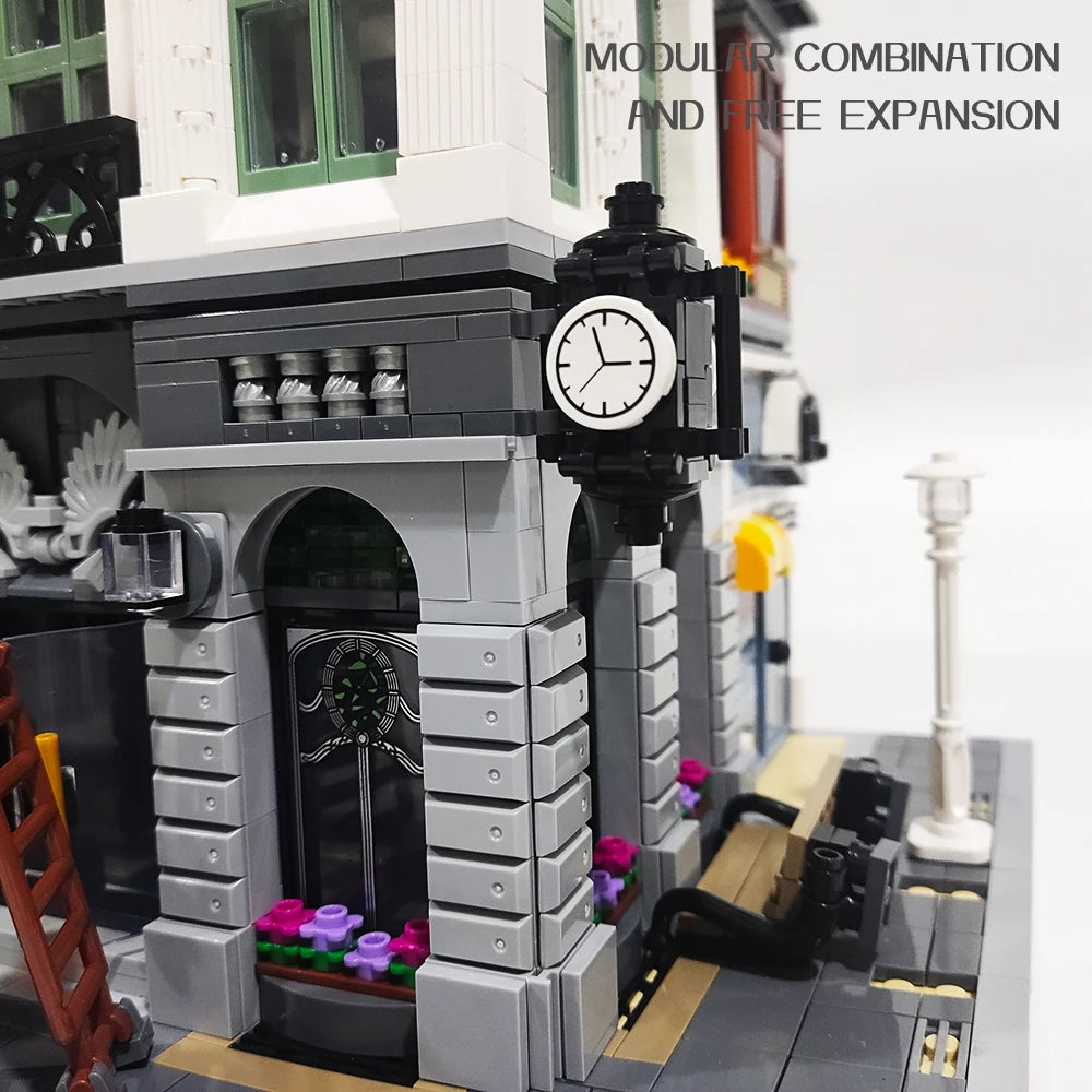 Street View Building Block Bank Model Architecture Gift Collectible