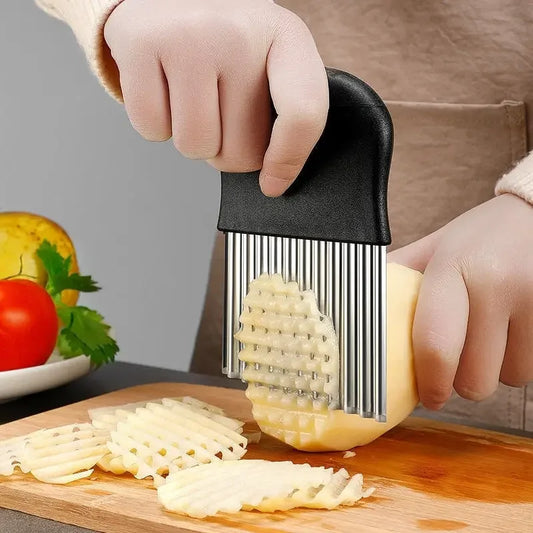 Stainless Steel Crinkle Cutter For Fries And Chips