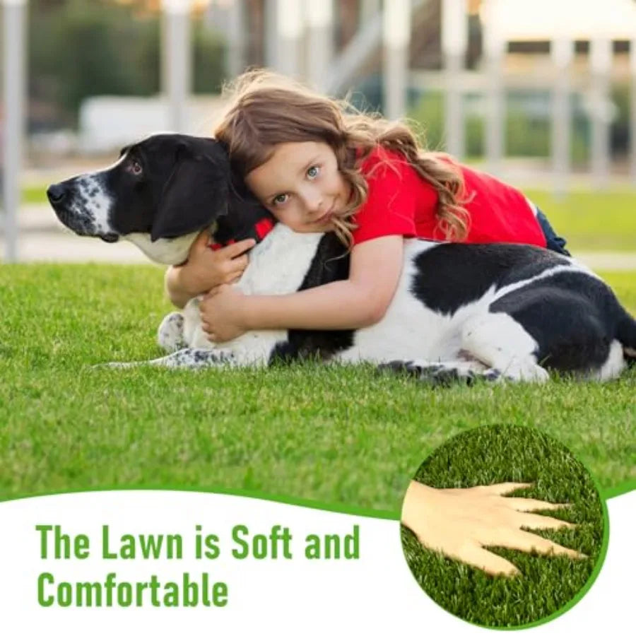 CooRug Realistic Outdoor Artificial Grass Turf for Gardens and Lawns