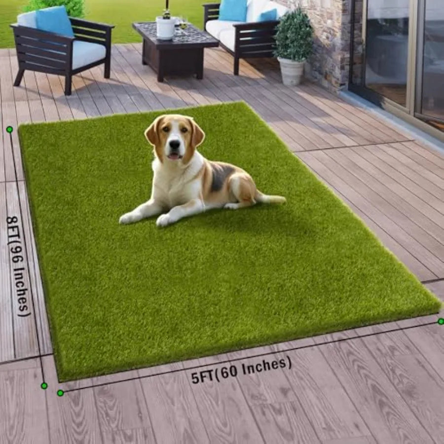 CooRug Realistic Outdoor Artificial Grass Turf for Gardens and Lawns