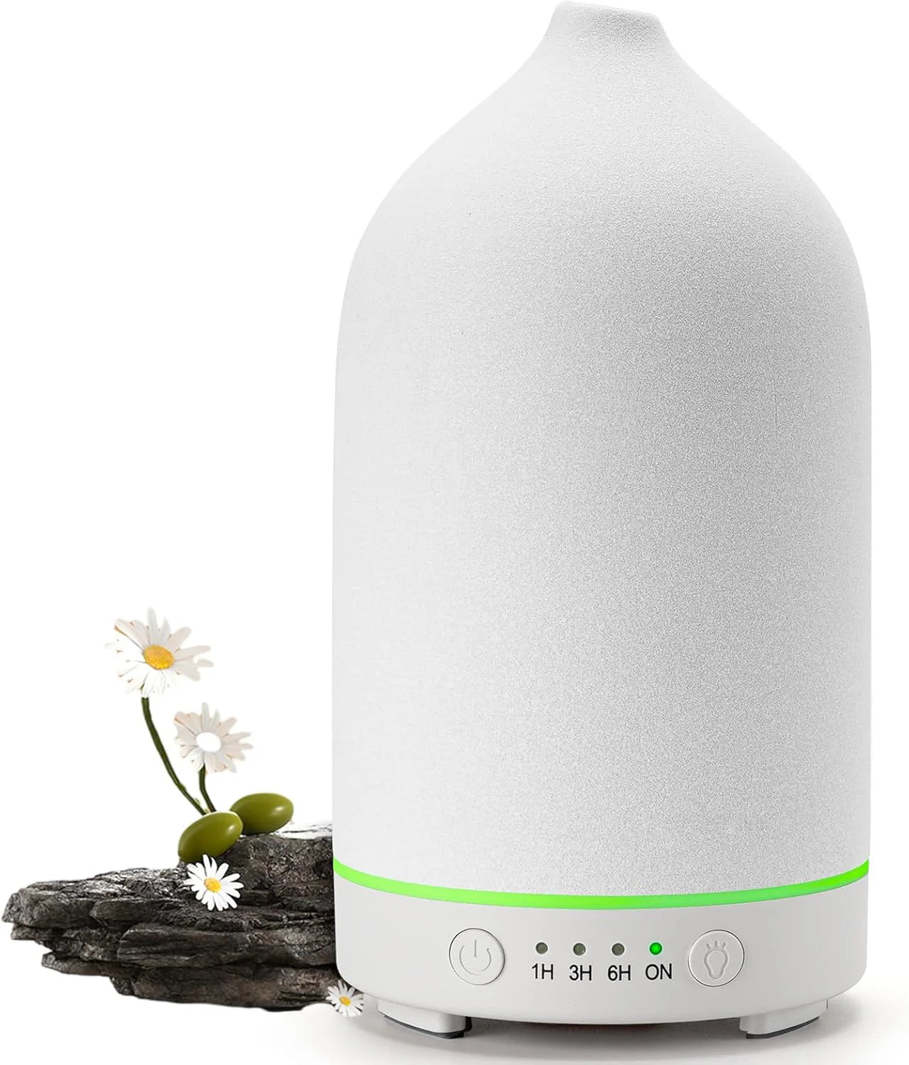 PDQ Ceramic Air Humidifier Aromatherapy Diffuser With LED Lights
