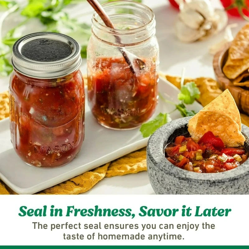 Mason Jars For Canning With Lids And Bands 12 Pack