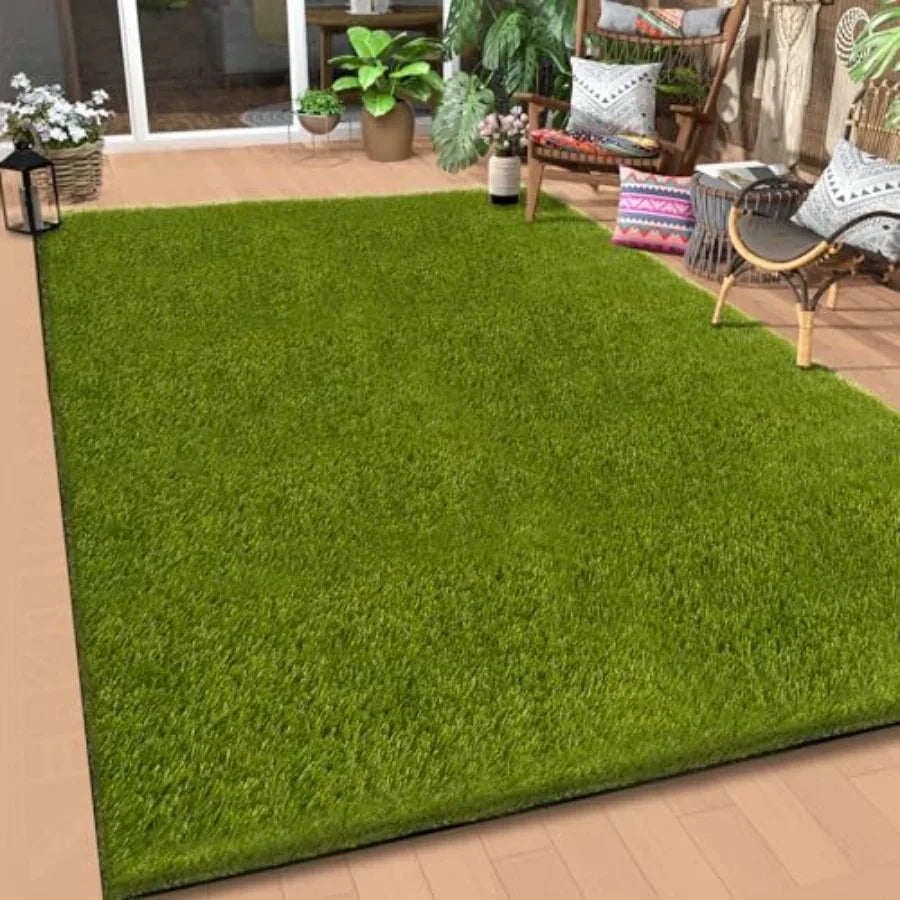 CooRug Realistic Outdoor Artificial Grass Turf for Gardens and Lawns