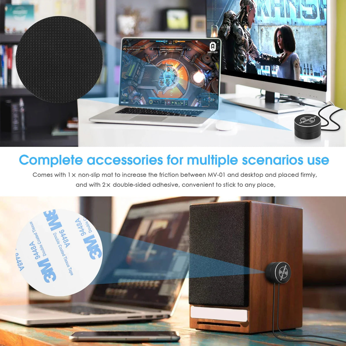 Nobsound Mini 3.5mm Volume Controller Knob Speaker Audio 3.5mm I/O Desktop Adjuster BOX for PC / Amplifier / Active Speakers