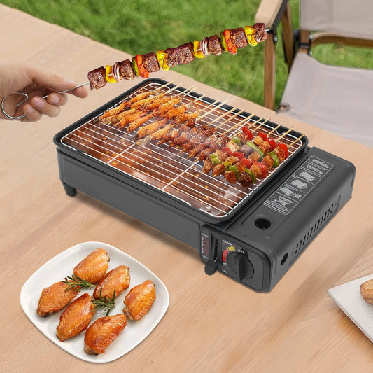 Portable 2.2KW Butane Grill Stove For LPG And 220g Canister