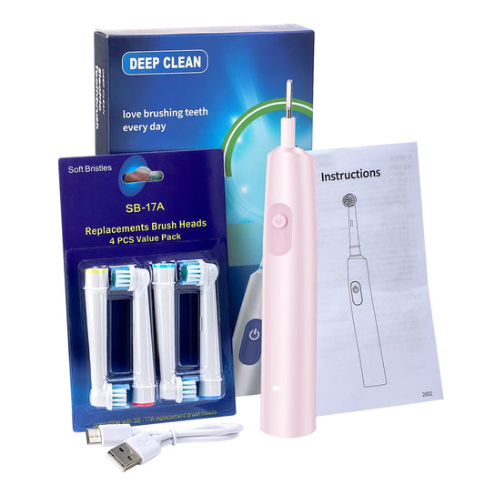 Electric Rechargeable Rotating Toothbrush With Five Modes And Timer
