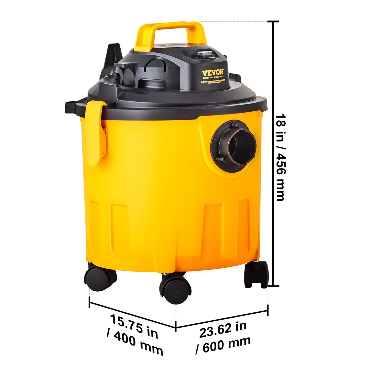 Succebuy Wet Dry Shop Vacuum Stainless Steel Powerful Suction
