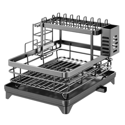 ATMDOG Stainless Steel Dish Drying Rack Over Sink Drainboard