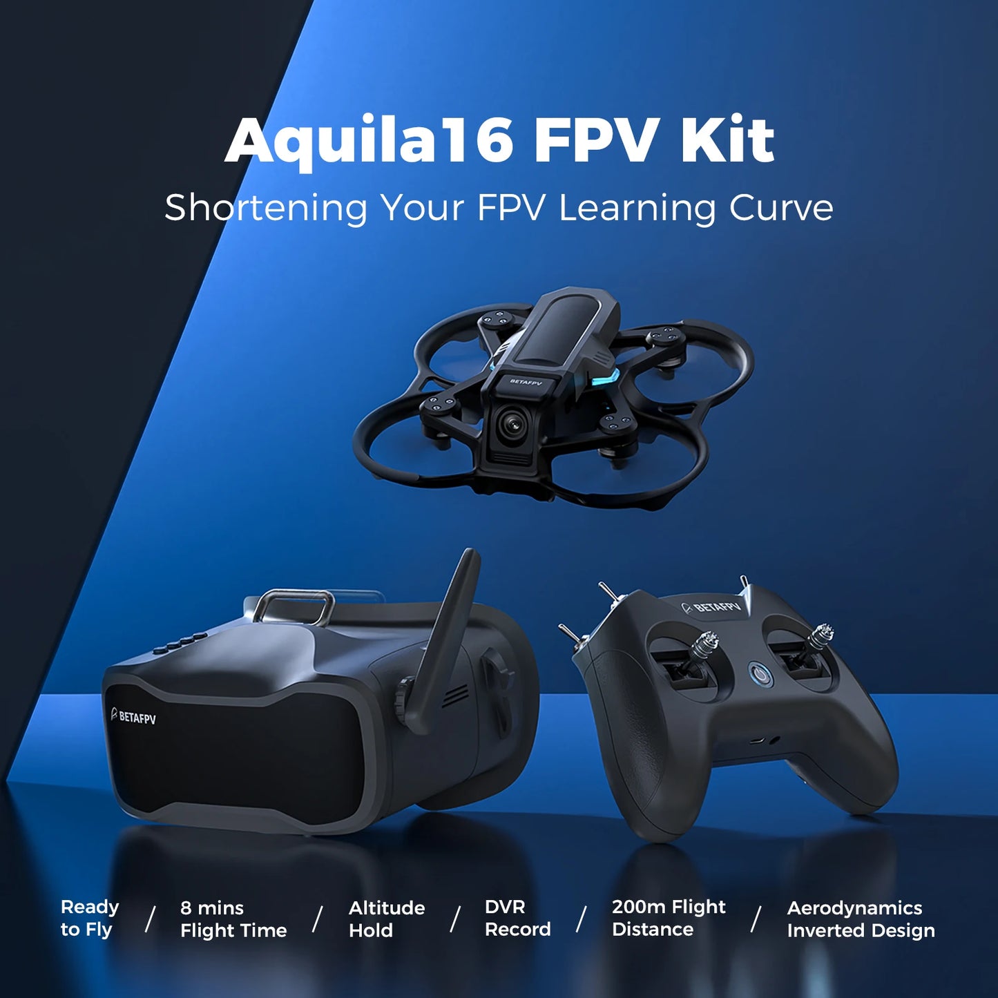 BETAFPV Aquila16 FPV Kit Brushless Racing Camera Drone Quadrocopter