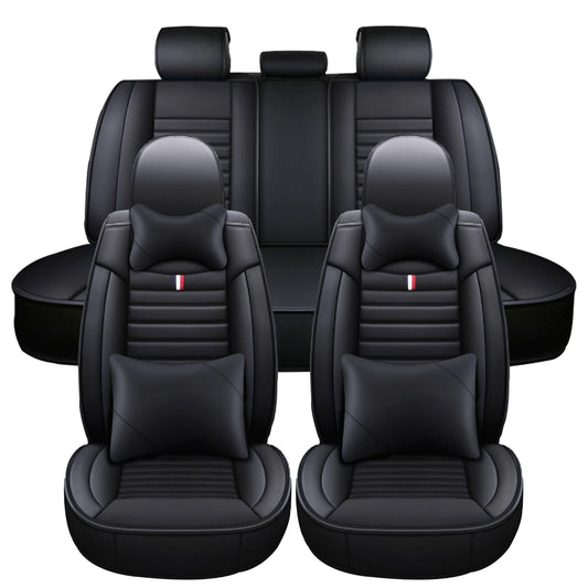 Kroak Universal 5 Seat PU Leather Car Seat Covers With Cushions