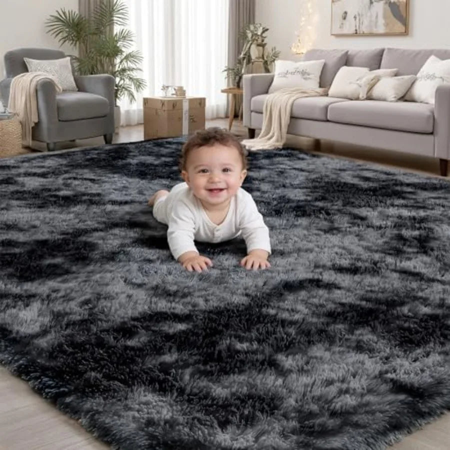 Soft Fluffy Shag Area Rug Non Slip High Pile Indoor
