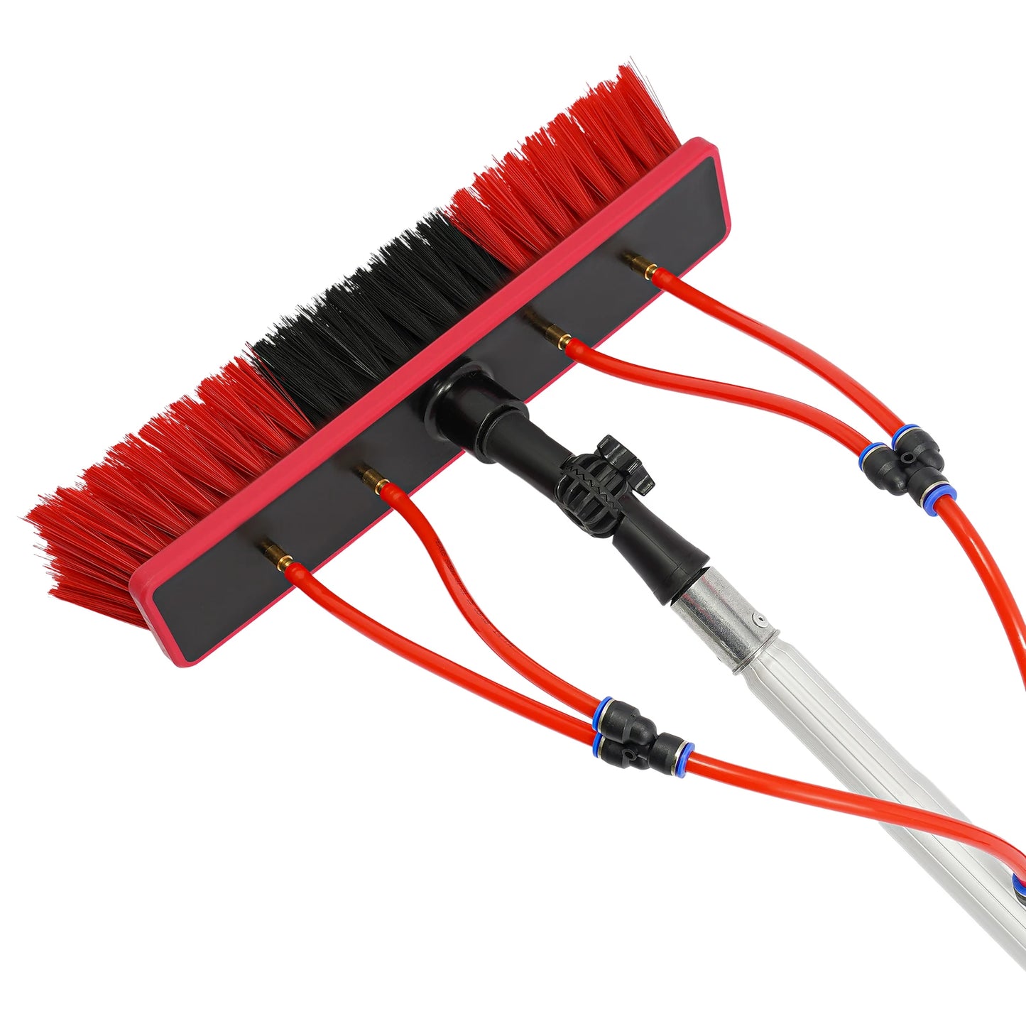 Solar Panel Cleaning Brush With Telescopic Pole And Water Fed System Hose Kit