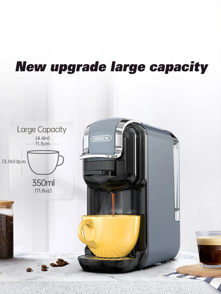 HiBREW 5 In 1 Capsule Coffee Machine For Dolce Gusto Nespresso