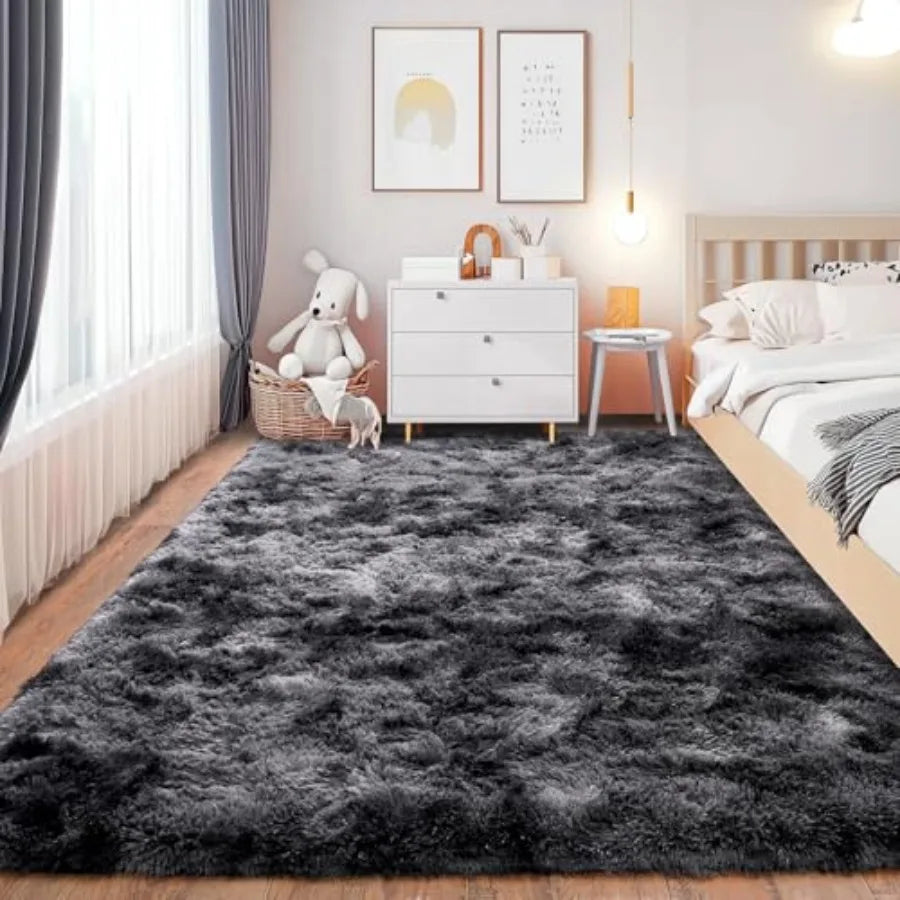 Shaggy Area Rug Non Slip Plush for Living Room Nursery