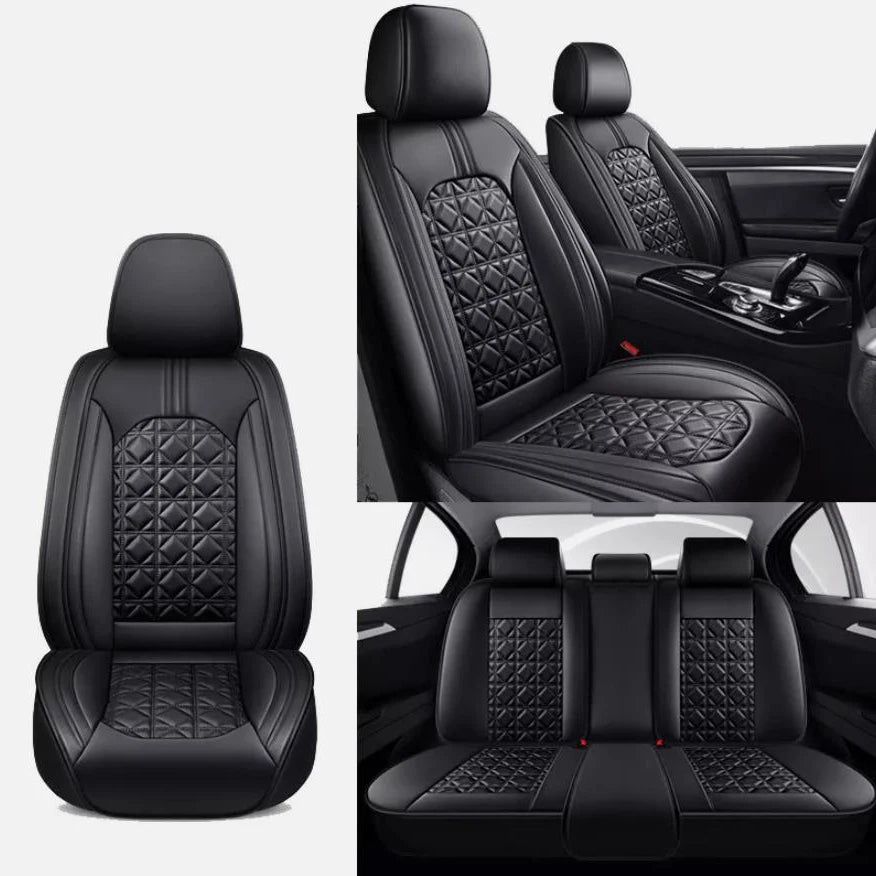 Universal  Anti-Slip Durable PU Leather Car Seat Covers 5 Seats 2 Front Cover Rear Full Set Pads for Chevrolet