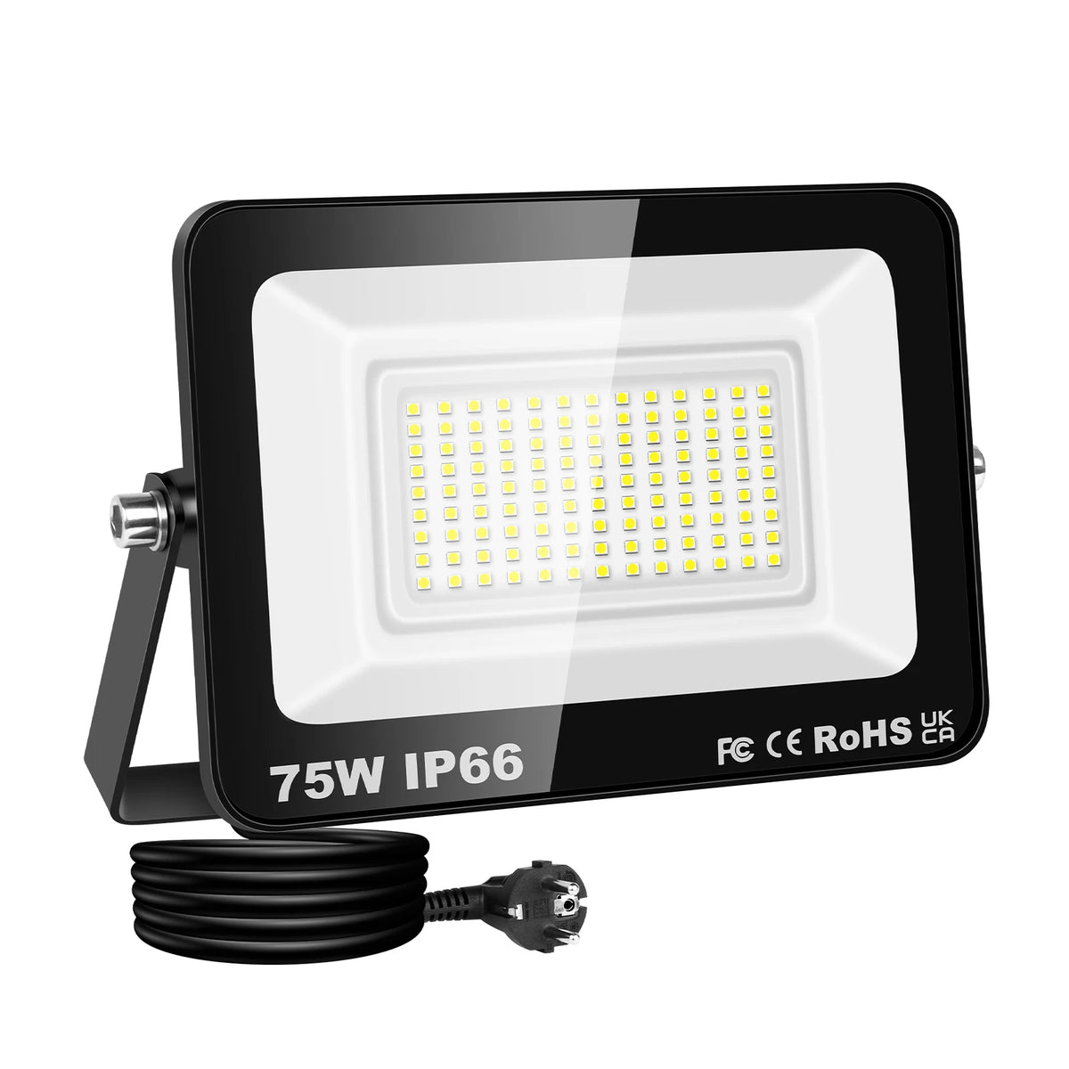 SKYWORLD 50W-200W LED Flood Light AC 110V 240V Floodlight with Plug Street Garden Wall Lamp Outdoor Lighting 6000K