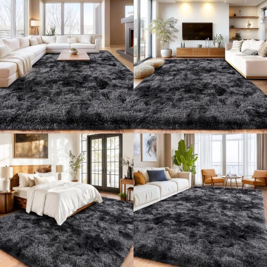 Shaggy Area Rug Non Slip Plush for Living Room Nursery