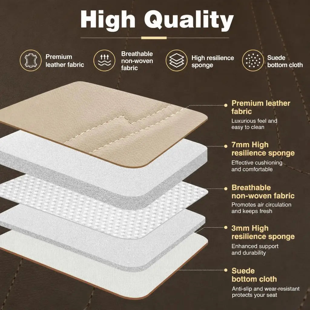 Lexus PU Leather Car Seat Cushion Covers Full Set