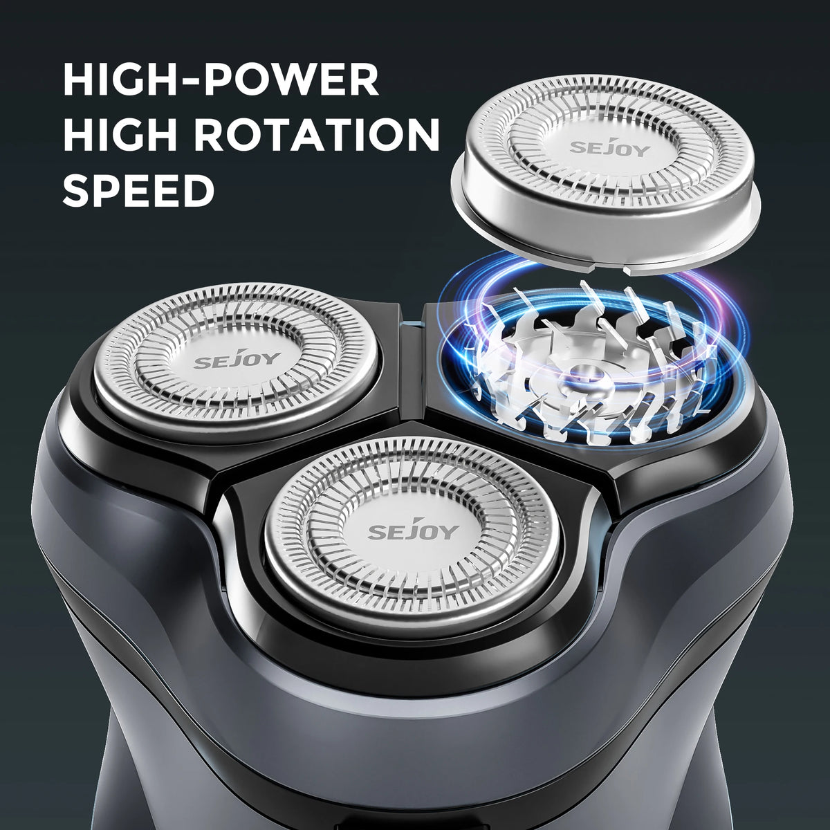 Sejoy 3D Floating Electric Shaver For Men Rechargeable