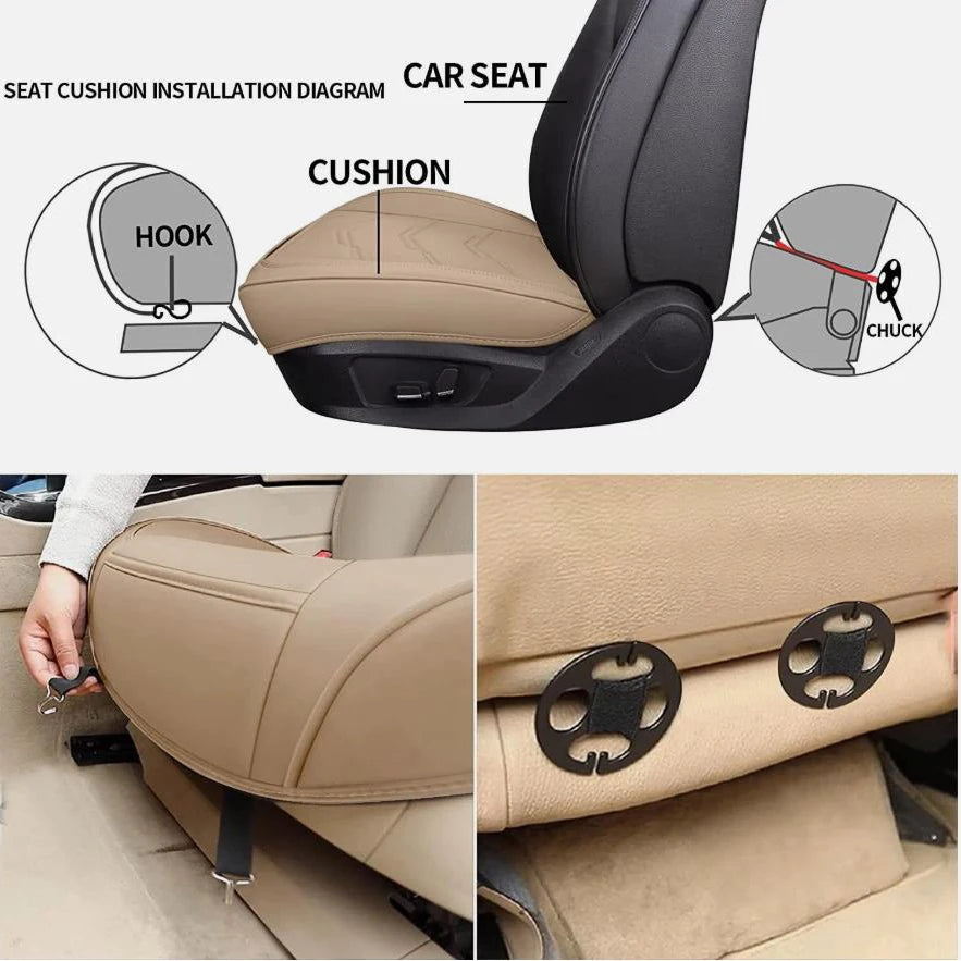 Universal  Anti-Slip Durable PU Leather Car Seat Covers 5 Seats 2 Front Cover Rear Full Set Pads for Chevrolet