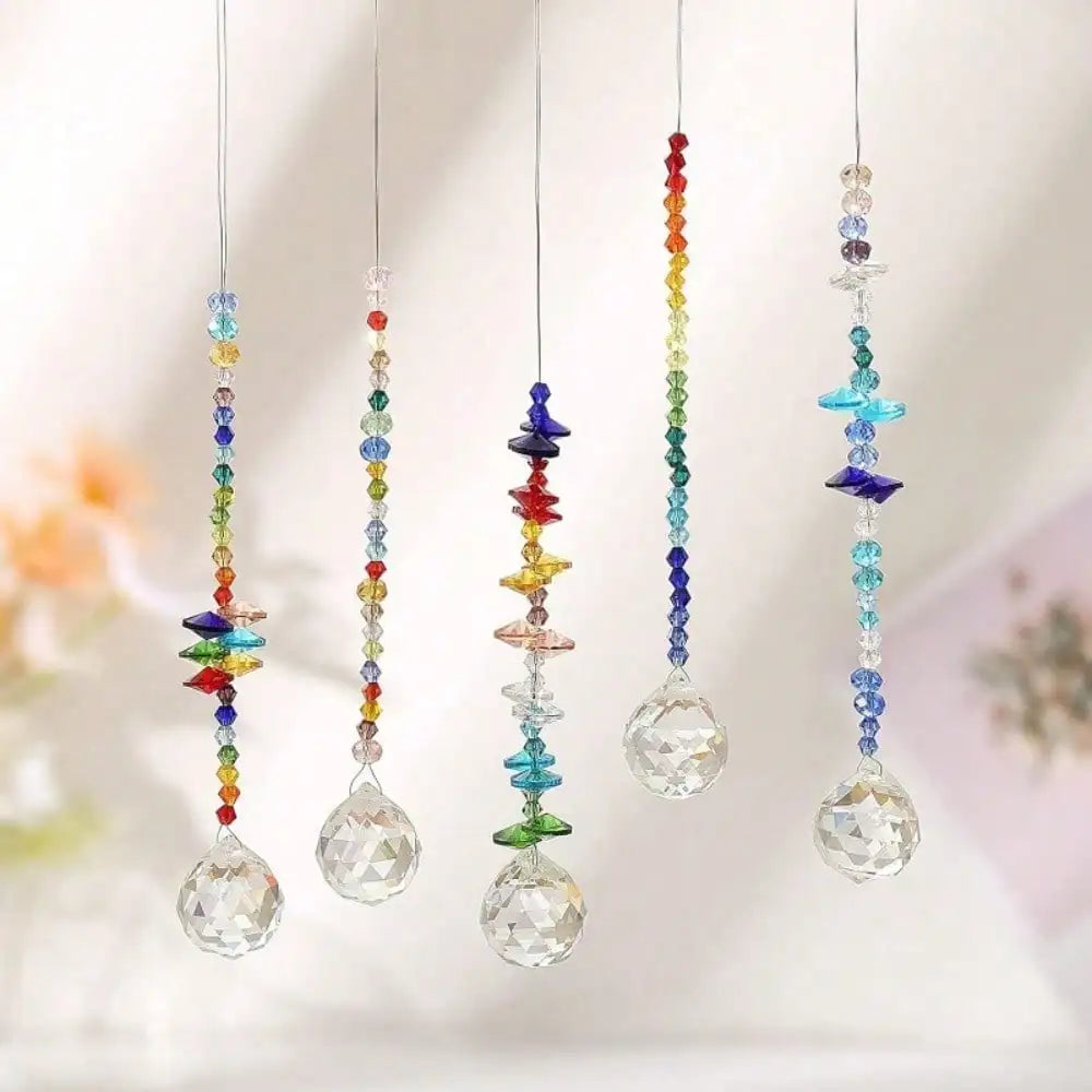 Crystal Sun Catcher Prism Set for Windows and Garden