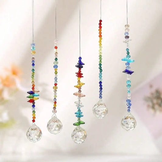 Crystal Sun Catcher Prism Set for Windows and Garden