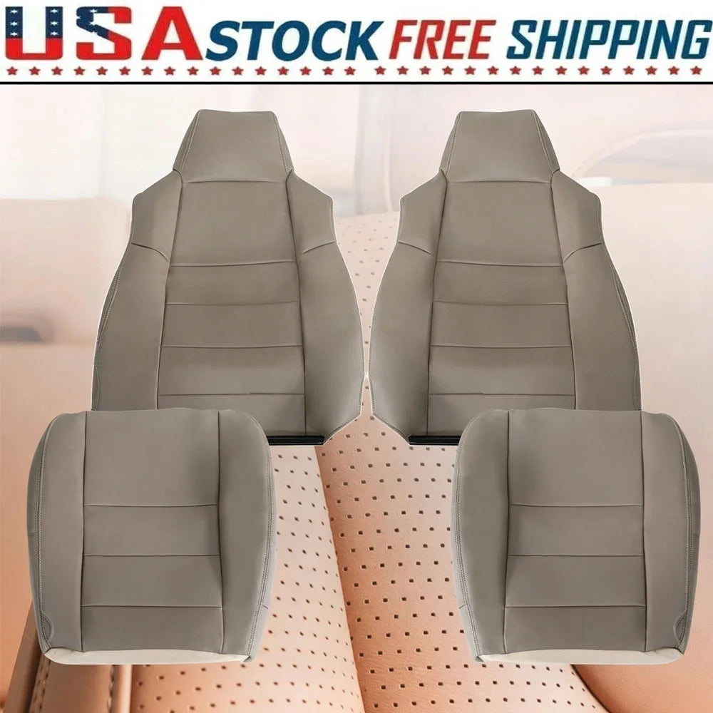Front Microfiber Leather Car Seat Covers For Ford F250