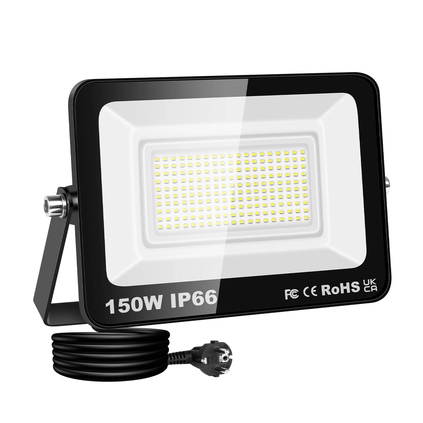 SKYWORLD 50W-200W LED Flood Light AC 110V 240V Floodlight with Plug Street Garden Wall Lamp Outdoor Lighting 6000K