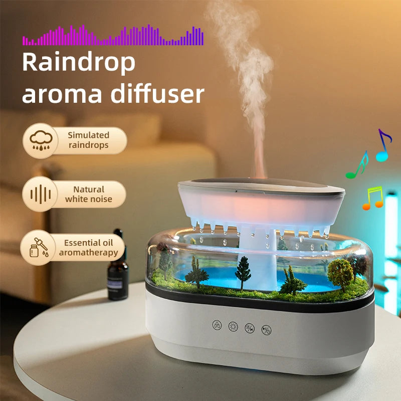 PDQ Aroma Humidifier Ultrasonic Diffuser with Mist and LED Light