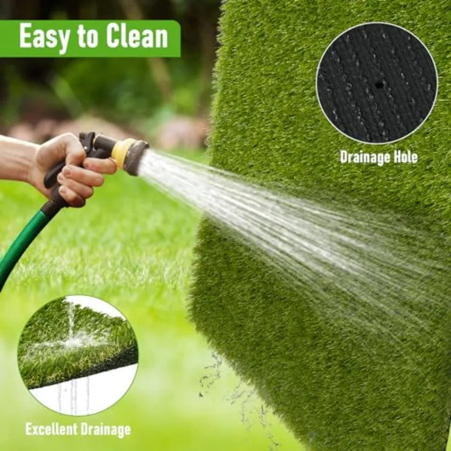 CooRug Realistic Outdoor Artificial Grass Turf for Gardens and Lawns