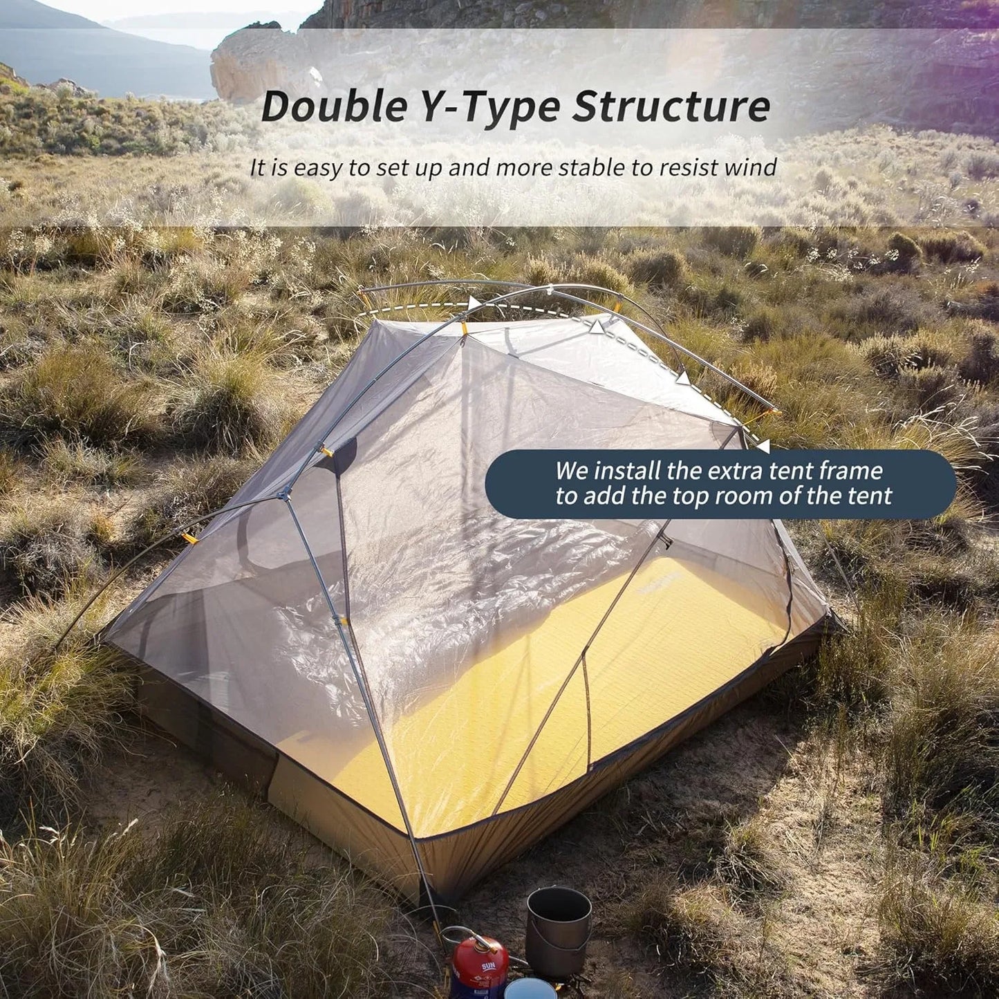 Naturehike Mongar Ultralight 2 Person Tent Waterproof PU3000mm