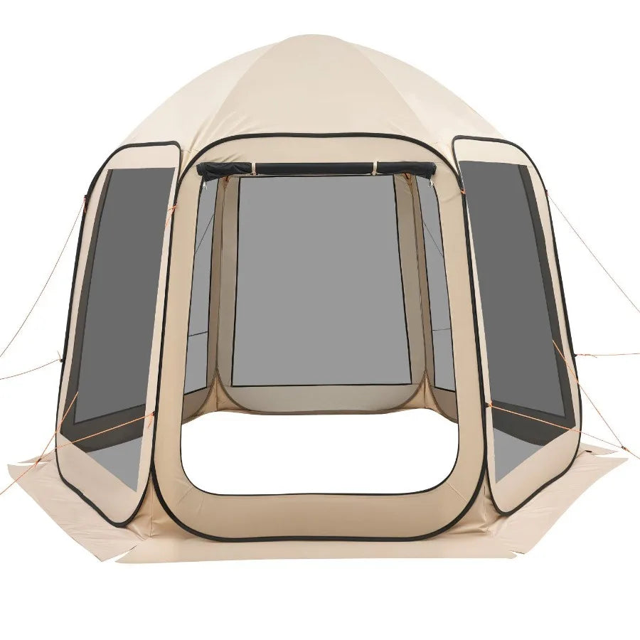 Pop Up Screen House Tent With Netting Sides For Garden Use