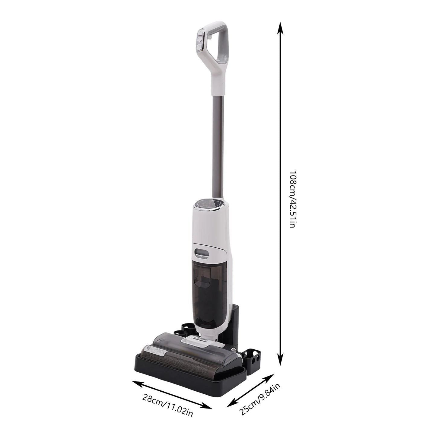 Bymaocar 250W Wet Dry Cordless Vacuum Cleaner For Hardwood Floors