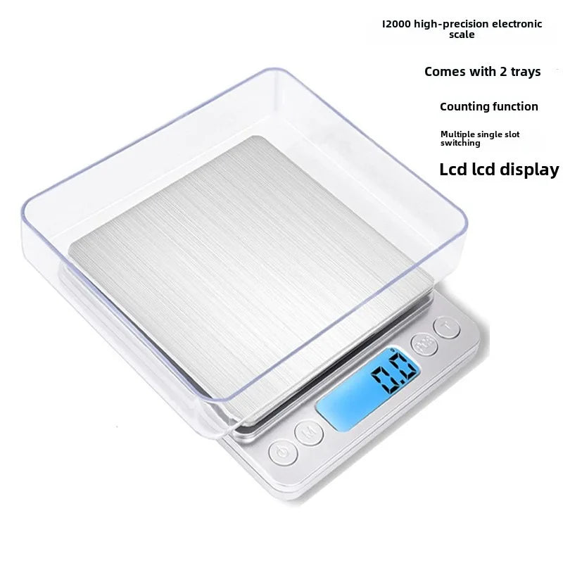 Digital Kitchen Scale Mini Portable Stainless Steel Precision Scale