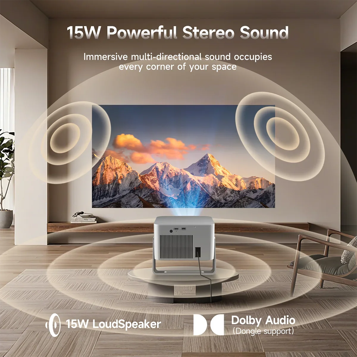 Magcubic HY350GTV 900ANSI Projector With Auto Focus Android Home Theater