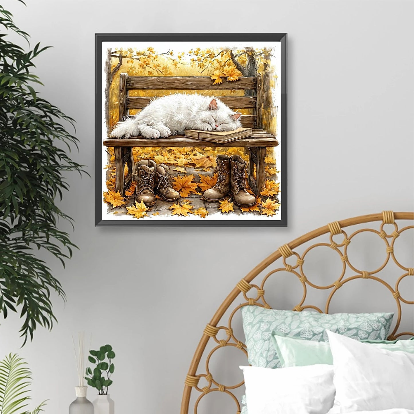Cat Full DIY 5D Round Drill Gem Art Diamond Painting Kit